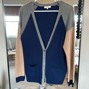 Madewell color block cardigan